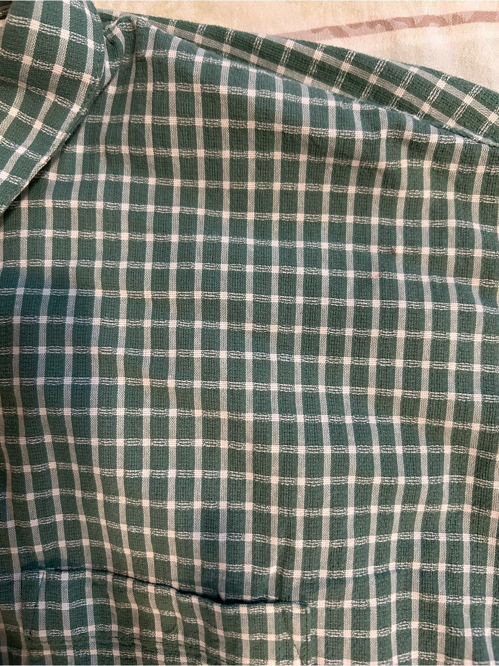 Madewell Women’s Green Check Tie-Hem Button-Down Shirt EUC Size 2X 18-20 - Picture 8 of 9